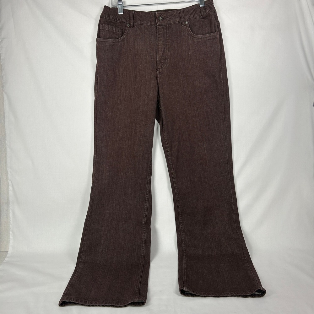 Coldwater Creek Vintage Brown High Rise Flare Leg Denim Jeans – Size 12/14
